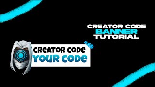 Creator Code banner overlay tutorial like Reets [upl. by Boar]