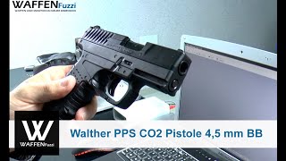 Walther PPS CO2 Pistole 45 mm BB Schusstest CO² Waffentest wwwwaffenfuzzide [upl. by Eelaras328]