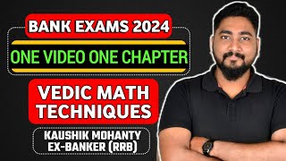 🚀 Vedic Math Calculation Techniques  Bank Exams 2024 Preparation  Career Definer  Kaushik Sir [upl. by Alleuqahs]