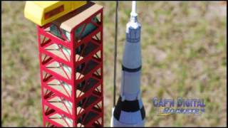 Model Rocket Launch featuring the SATURN V [upl. by Collar251]