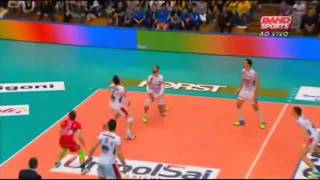 Phenomenal spike and ace by Matey Kaziyski vs Modena [upl. by Vento73]