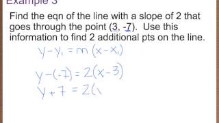 Precalc 13 Linear Eqns in Two Variables [upl. by Aderb926]