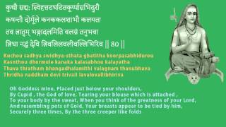 Getting remarkable beauty  Soundarya Lahari Shloka 80 [upl. by Robena623]