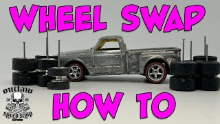 3 Ways To Wheel Swap a Hot Wheels Casting [upl. by Akihc981]