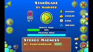 Starquake is updated Again Geometry Dash [upl. by Ynnav]