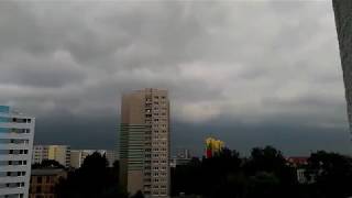 Unwetter Berlin 1262019 Zeitraffer [upl. by Niwroc]