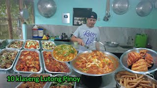 Cooking 10 Filipino style recipes Mga lutong pinoy [upl. by Horatio503]