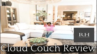 BRUTALLY HONEST RESTORATION HARDWARE CLOUD REVIEW  MY FIRST IMPRESSION ON THE CLOUD COUCH [upl. by Senhauser174]