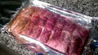 BBQ Ribs  How to prepare and cook beef ribs in the oven [upl. by Aenotna]