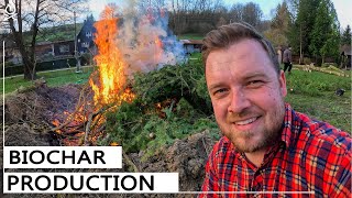 How to make biochar in large scale  6 How to build a house [upl. by Kentigera482]