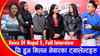 The Voice of Nepal Season 5  2023  Coach Milan Newar Team  Knockouts Round  Interview [upl. by Wilmar]