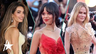 Jenna Ortega Amal Clooney amp More Stars STUN At Venice Film Festival [upl. by Orella]