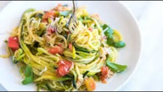 Easy 10Minute Zoodles Recipe  The Best Garlic Zucchini Stir Fry  Very Tasty Turai Recipe [upl. by Adiuqram]