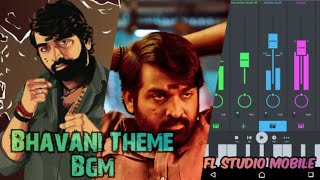 Master Bhavani theme bgm in fl studio mobile Bhavani rain fight bgm [upl. by Noelc538]