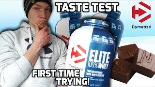 Dymatize Elite 100 Whey Taste Test Review  CHOCOLATE FUDGE flavour [upl. by Esyahc]