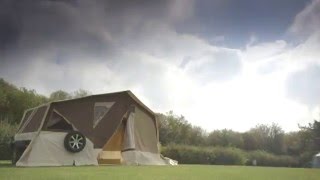 2016 Raclet Panama Up All Terrain trailer tent review Camping amp Caravanning [upl. by Adnirual]