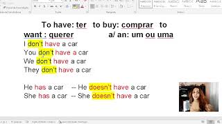 NEGATIVES DONT DOEST  Frases negativas em Inglês [upl. by Saxon]