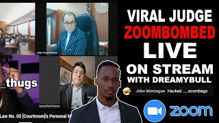 ZOOMBOMBING VIRAL JUDGE ON LIVE [upl. by Eelorac]