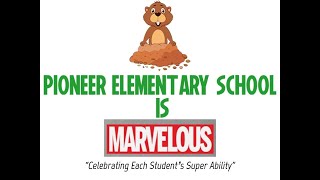 Pioneer Elementary School Weekly Announcements for 22631 [upl. by Bergess]