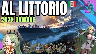 AL LITTORIO  La versione anime della famosa corazzata italiana  World of Warships [upl. by Orofselet]