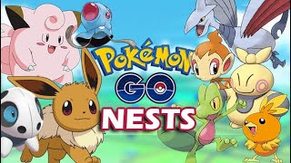 POKÉMON GO NESTS 2021 EEVEE SKARMORY ARON CLEFAIRY TENTACOOL TREECKO amp MORE DraculVlad [upl. by Aldin541]