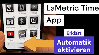 Erklärt LaMetric Time App Überblick und Automatik aktivieren [upl. by Wivinah]