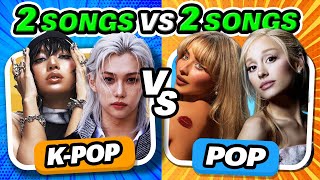 KPOP vs POP  2 SONGS vs 2 SONGS ✨ Save One Drop One 🔥 Kpop Quiz 2024 [upl. by Nila454]