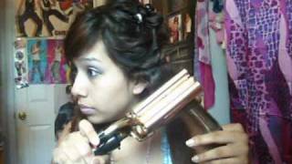 TripleBarrel waver hair tutorial [upl. by Eamon]