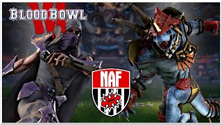 Blood Bowl 3  NAF WCQ R2 Cast  Misspelled Tree Dark Elf vs Shanba Lizardman [upl. by Kirschner949]