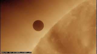 Venus Transit 2012  First Contact With Sun  Video [upl. by Okiam]