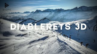 ⛷️ Diablerets 3D SKI MOUNTAINNEERING race in Switzerland 🇨🇭🇨🇭 [upl. by Nebur]