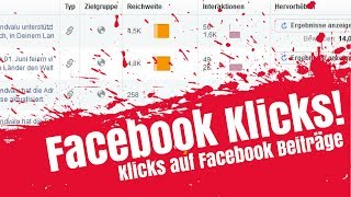 Facebook Klicks auf Beiträge  Wichtige Statistik wann klicken deine Fans am meisten [upl. by Gault]