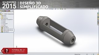 SolidWorks 2014 Tutorial Cuerpo de Tensor 01 [upl. by Wilmar708]