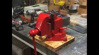 Bench vise restoration 80 lb vise [upl. by Ailalue823]