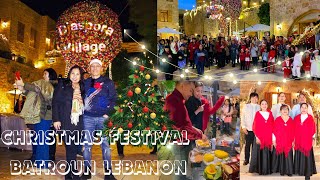 CHRISTMAS FESTIVAL IN BATROUN LEBANON [upl. by Levinson157]