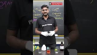 Chromate And Dichromate Equilibrium Test 😲 physicswallah experiments pwvidyapeeth shorts [upl. by Dulla]