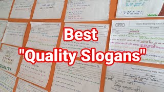 Best Quality Slogans  Quality Month Slogans  Top Ten Quality Month Slogans  Quality Slogans [upl. by Amitaf]