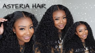 Lace Melt No Baby Hair 🔥 BOMB Curly HD Frontal Wig Install  END OF SUMMER SLAY X ASTERIA HAIR [upl. by Tinor840]