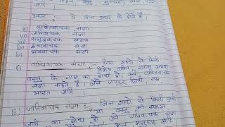 sangya kise kahte hai or unkke bhedसंज्ञा किसे कहते है और उनके प्रकार कितने होते हैंsangya [upl. by Ruthanne]