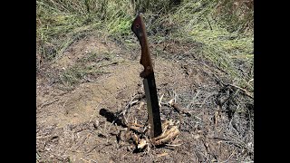 Clearing Brush with Japanese Nata Machete from Barebones [upl. by Hilel62]