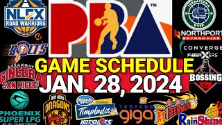 PBA Semifinals Game 3 Schedule  January 28 2024  2023 PBA COMMISSIONERS CUP [upl. by Addie]