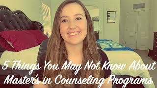 5 Things You May Not Know About Masters in Counseling Programs [upl. by Ramoj478]