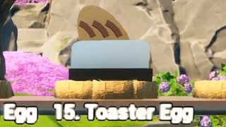 DAY 15 🔍 WHERE IS TOASTER EGG How YOU Can Find it Fortnite EGG HUNT 2 Calendar Eggs Location BONUS [upl. by Juno367]