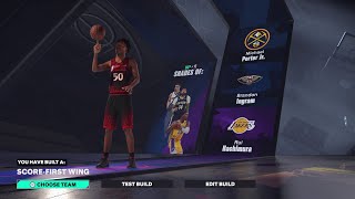 NBA 2K25 RARE BUILDS  SCOREFIRST WING [upl. by Latton]