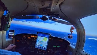 Sunset Flight in the Piper Tomahawk PA38112  Cameron Park Airport California [upl. by Weed335]