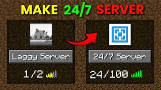 How to make 247 Aternos server  In Aternos  🤯  No Clickbait [upl. by Gromme]