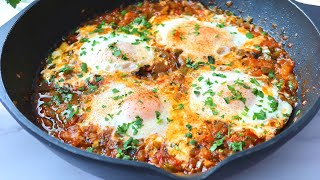 Huevos al plato Cena rápida y económica ASMR [upl. by Clorinda]