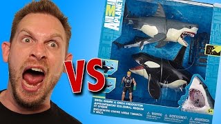 Animal Planet Mega Shark and Orca Encounter Playset Unboxing [upl. by Netsirk]