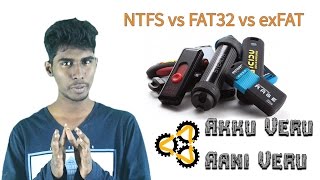 NTFS vs FAT32 vs exFAT  What is File System  Akku Veru Aani Veru  Tamil [upl. by Bak]