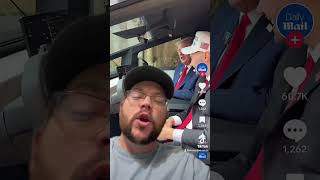 Donald Trump with Adin Ross in USA Cybertruck [upl. by Eldwin]